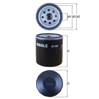KNECHT Ölfilter OC 988 - OC988 für 5020700025