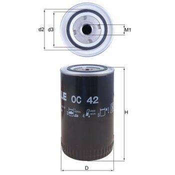 KNECHT Ölfilter OC 42 - OC42 für 061115561