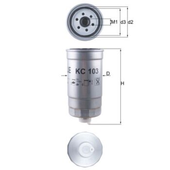KNECHT Kraftstofffilter KC 103 - KC103 für 9947995