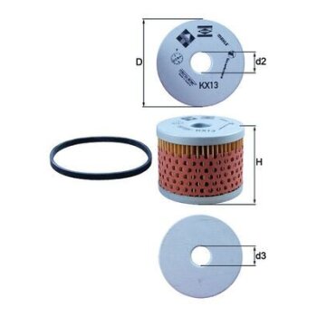 KNECHT Kraftstofffilter KX 13D - KX13D für ND10420250