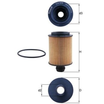 KNECHT Ölfilter OX 559D - OX559D für 19301505