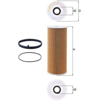 KNECHT Ölfilter OX 381D - OX381D für 06E115405A