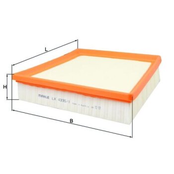 KNECHT Luftfilter LX 4335/1 - LX4335/1 für GX739601AA