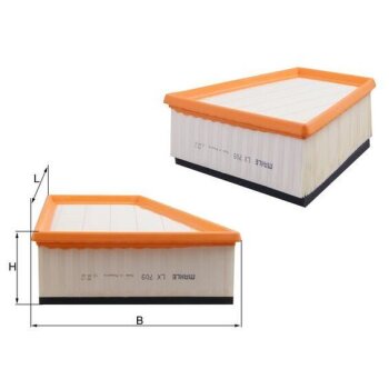 KNECHT Luftfilter LX 709 - LX709 für 6Q0129620B