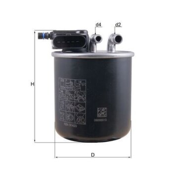 KNECHT Kraftstofffilter KL 942 - KL942 für 6070901252