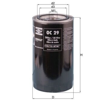 KNECHT Ölfilter OC 29 - OC29 für 05004776