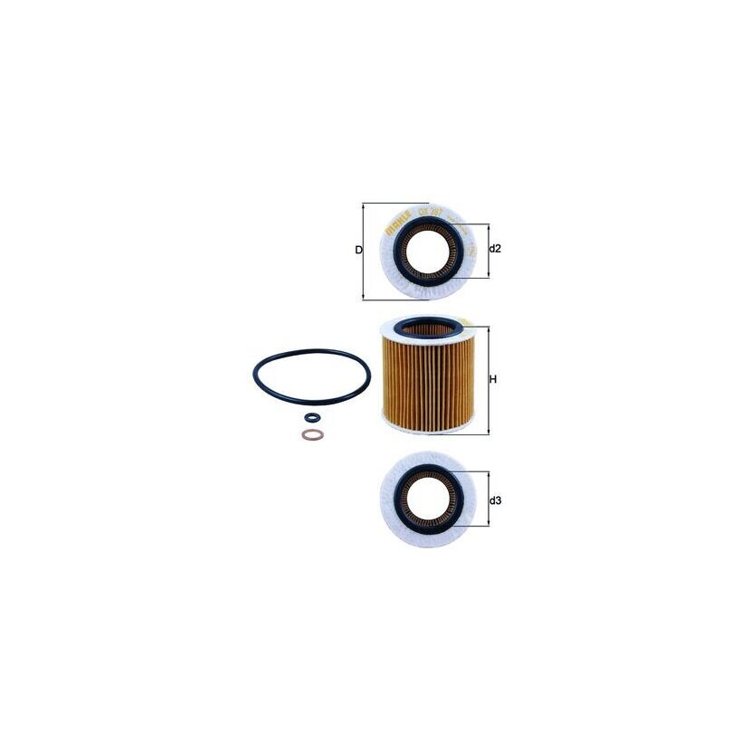 KNECHT Ölfilter OX 387D - OX387D für 11427541827