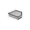 KNECHT Luftfilter LX 1593/2 - LX1593/2 für 30745344
