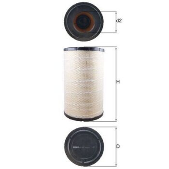 KNECHT Luftfilter LX 1243 - LX1243 für 1317409