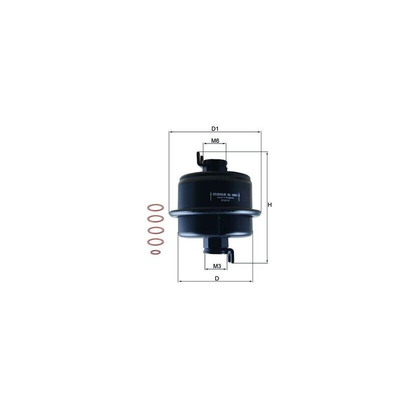 KNECHT Kraftstofffilter KL 1051D - KL1051D für 16010SB2731