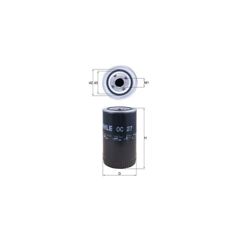 KNECHT Ölfilter OC 27 - OC27 für 0611049