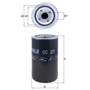 KNECHT Ölfilter OC 27 - OC27 für 0611049