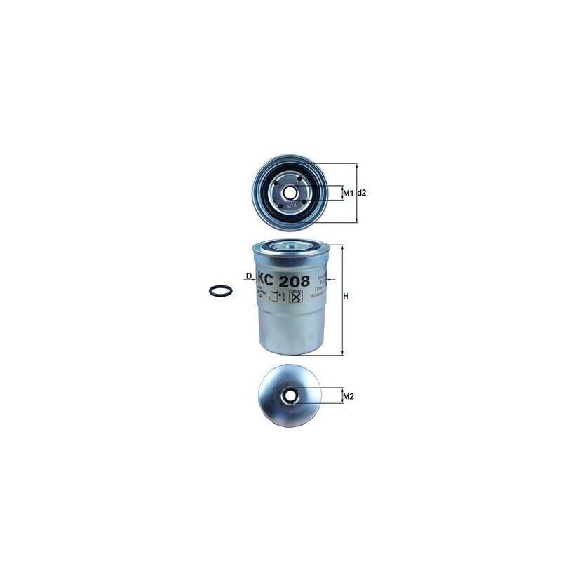 KNECHT Kraftstofffilter KC 208 - KC208 für ME132525