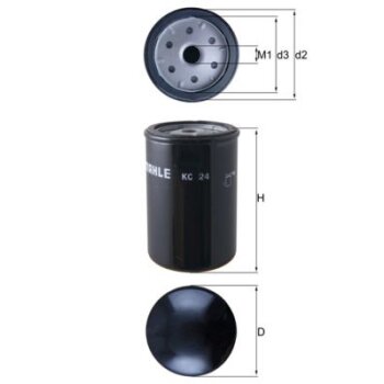 KNECHT Kraftstofffilter KC 24 - KC24 für 2RK127177A