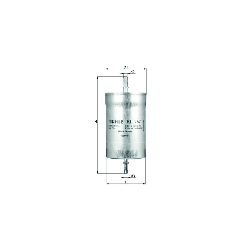 KNECHT Kraftstofffilter KL 767 - KL767 für 3R0127401