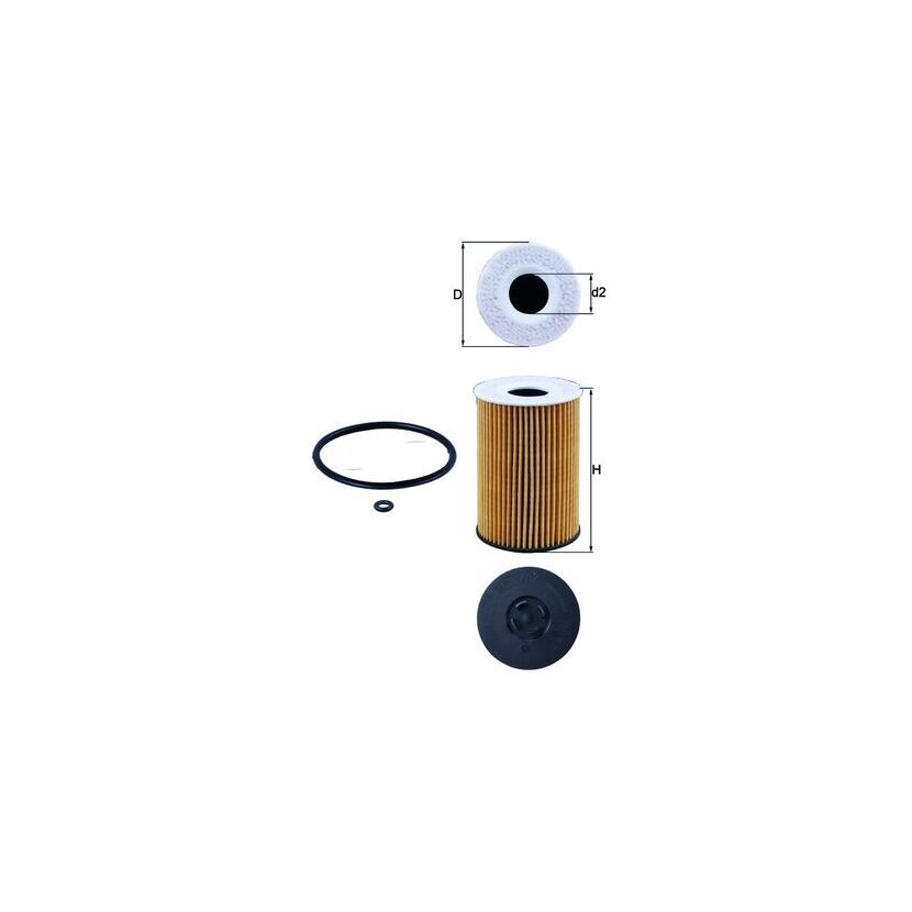 KNECHT Ölfilter OX 787D - OX787D für 03N115466