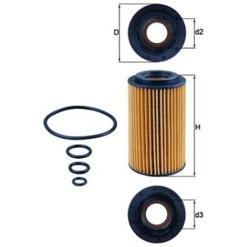 KNECHT Ölfilter OX 153/7D - OX153/7D für...