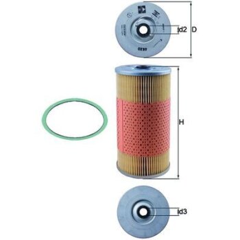 KNECHT Ölfilter OX 80D - OX80D für 801160151