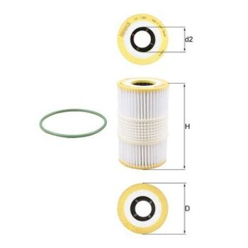 KNECHT Ölfilter OX 1185D - OX1185D für 06E115466B