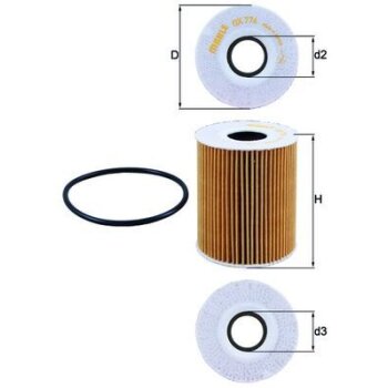 KNECHT Ölfilter OX 776D - OX776D für 1109AV