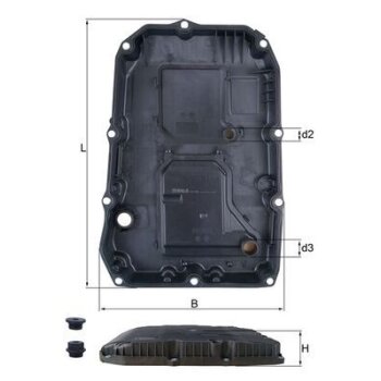 KNECHT Ölwanne, Automatikgetriebe HX 196 KIT -...