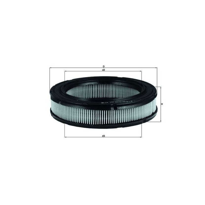 KNECHT Luftfilter LX 171 - LX171 für 1476271