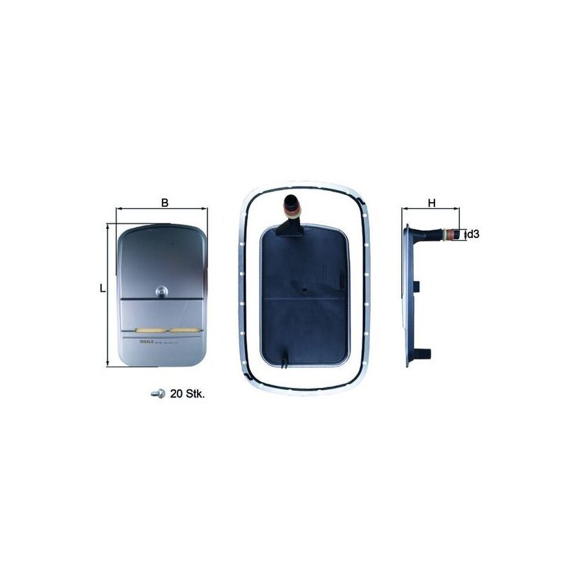 KNECHT Hydraulikfilter, Automatikgetriebe HX 159KIT - HX159KIT für 1423604