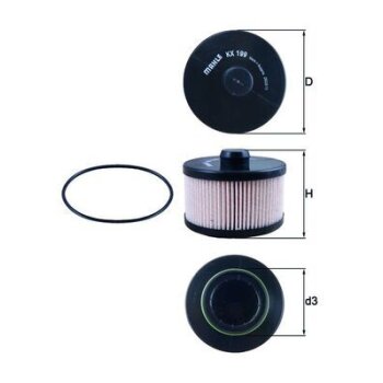 KNECHT Kraftstofffilter KX 199D - KX199D für 05019741AA