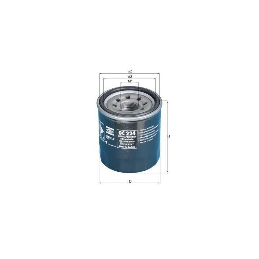 KNECHT Ölfilter OC 224 - OC224 für 58338045000