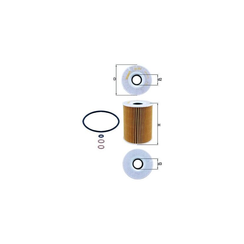KNECHT Ölfilter OX 254D2 - OX254D2 für 11427834734