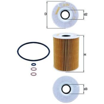 KNECHT Ölfilter OX 254D2 - OX254D2 für 11427834734