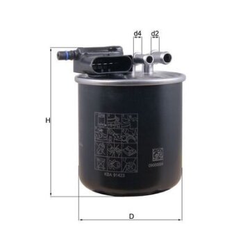 KNECHT Kraftstofffilter KL 949 - KL949 für 6420904852