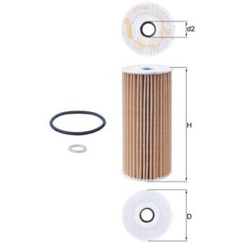 KNECHT Ölfilter OX 1048D - OX1048D für 263203LTA0