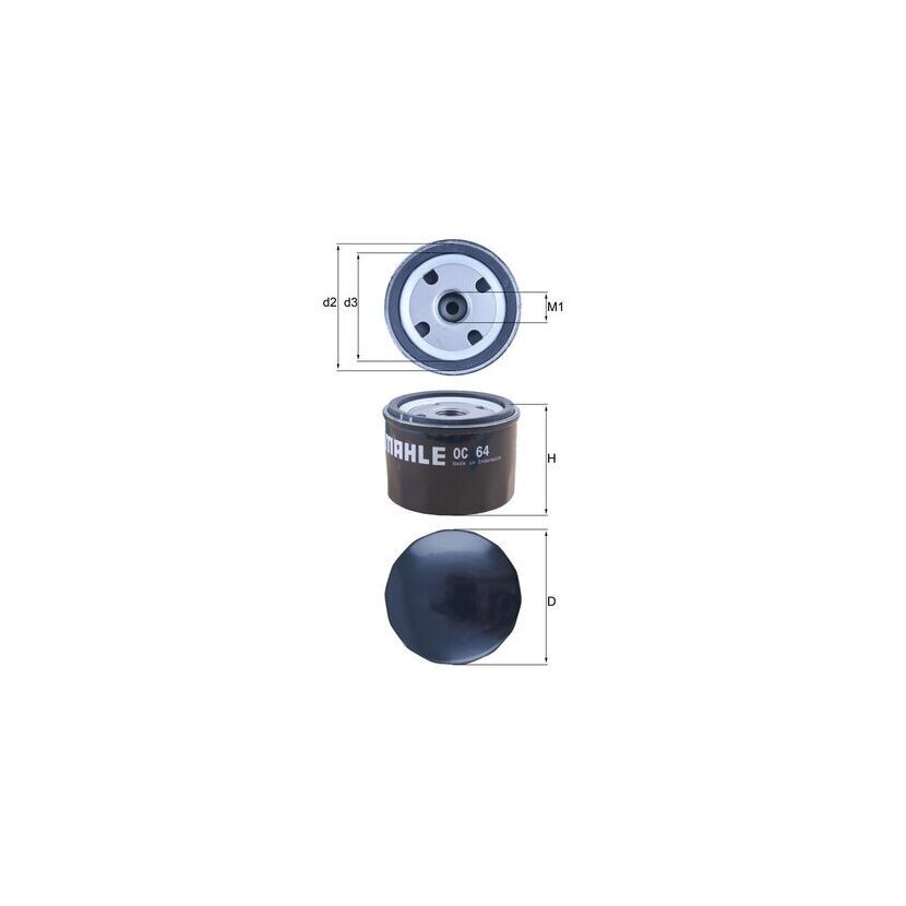 KNECHT Ölfilter OC 64 - OC64 für 2904941