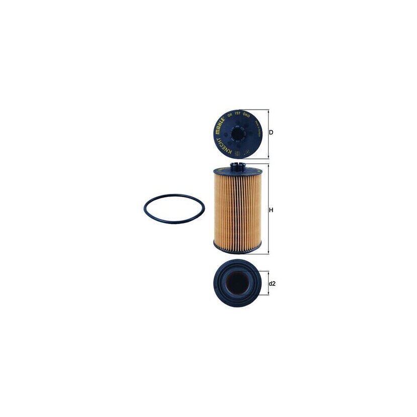 KNECHT Ölfilter OX 157D - OX157D für 02931092