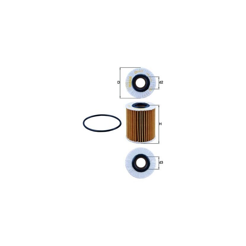 KNECHT Ölfilter OX 413D2 - OX413D2 für 0415231020