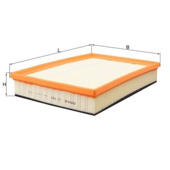 KNECHT Luftfilter LX 688 - LX688 für 7M0129620
