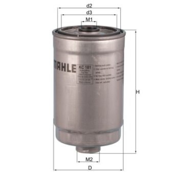KNECHT Kraftstofffilter KC 181 - KC181 für 0060816778