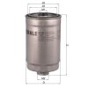 KNECHT Kraftstofffilter KC 181 - KC181 für 0060816778