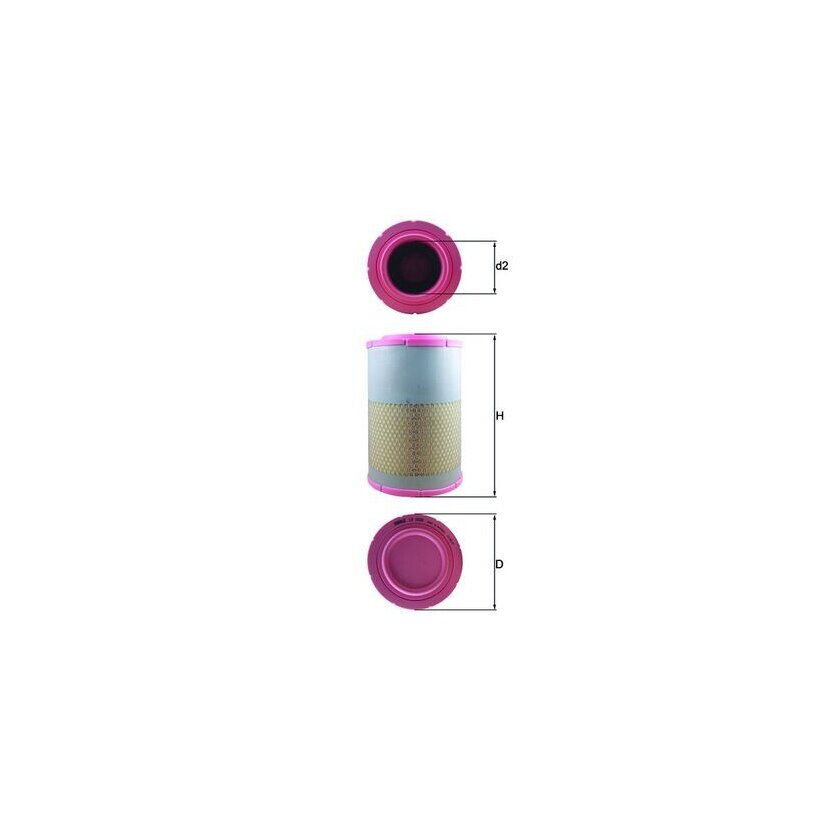 KNECHT Luftfilter LX 1630 - LX1630 für 1433690
