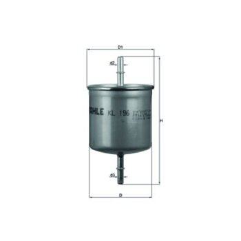 KNECHT Kraftstofffilter KL 196 - KL196 für 30620512
