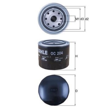 KNECHT Ölfilter OC 204 - OC204 für 1498024
