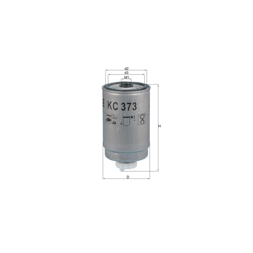 KNECHT Kraftstofffilter KC 373 - KC373 für 1908556