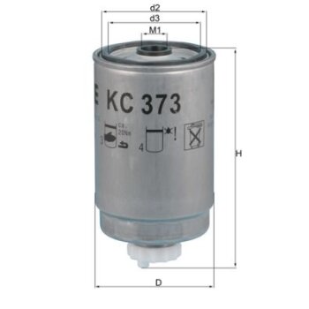 KNECHT Kraftstofffilter KC 373 - KC373 für 1908556