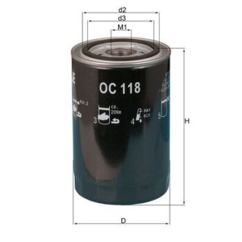KNECHT Ölfilter OC 118 - OC118 für 2062660