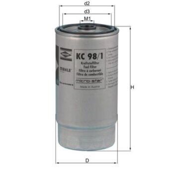 KNECHT Kraftstofffilter KC 98/1 - KC98/1 für...