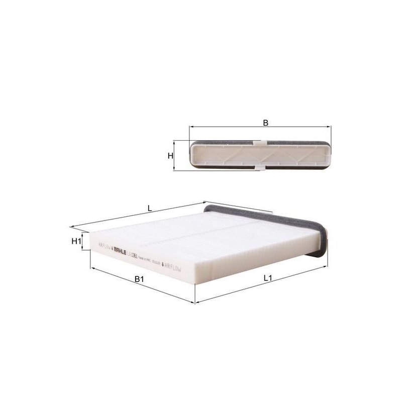 KNECHT Filter, Innenraumluft LA 1361 - LA1361 für D09W6-1J6X9A