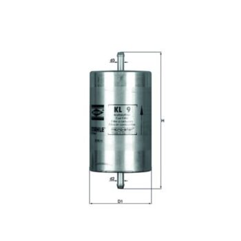 KNECHT Kraftstofffilter KL 9 - KL9 für 60577440
