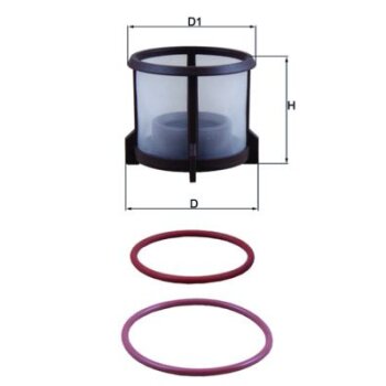 KNECHT Kraftstofffilter KX 72D2 - KX72D2 für 1438836