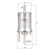 KNECHT Kraftstofffilter KL 572 - KL572 für 1K0201051B